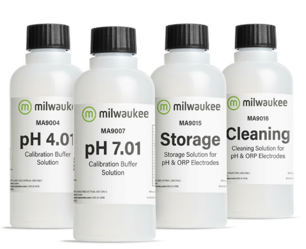 Zestaw płynów kalibracyjnych do mierników pH (4x230ml) PH-START Milwaukee