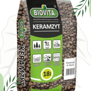 Keramzyt Ogrodniczy Biovita 18 L Frakcja 8-16 mm Do Donic i Drenażu