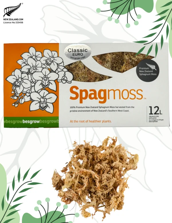 Mech Classic Euro Sphagnum Naturalny Besgrow Sphagmoss 150g/12l Nowozelandzki