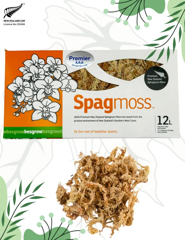 Mech Premier Sphagnum Naturalny Besgrow Sphagmoss 150g/12l Nowozelandzki