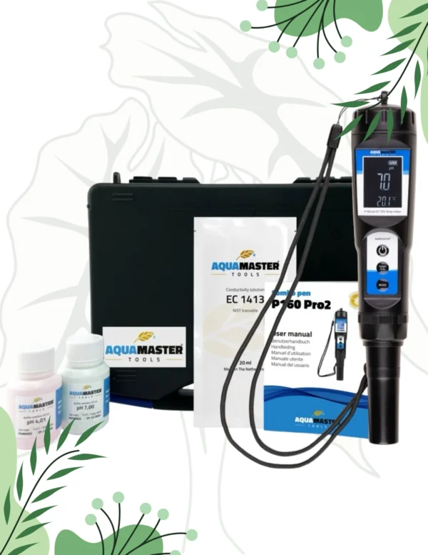 Aqua Master Tools P160 Pro 2 Combo pen - miernik pH, EC, TDS, PPM i temperatury