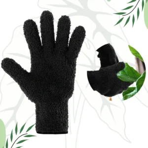 Rękawice do Czyszczenia Liści Roślin – Wielorazowe Rękawiczki z Mikrofibry