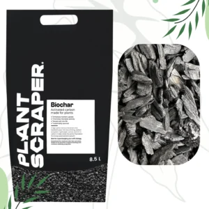 Biochar 8,5 L – ekologiczny węgiel drzewny do gleby, poprawa struktury, retencja i aktywacja mikroflory